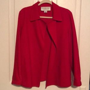 Ellen Tracy Vintage Red Wool Jacket